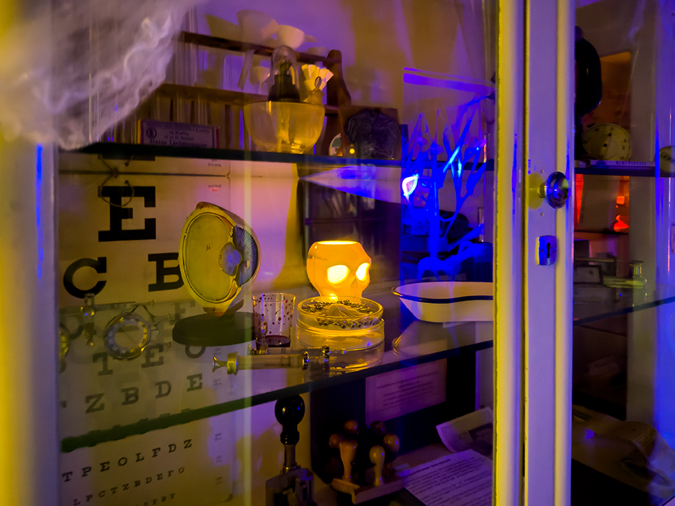 Das Handwerksmuseum Ovelgönne im festlichen Abendlicht